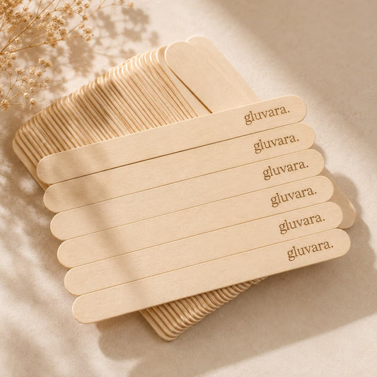 Gluvara Waxing Wooden Spatula Sticks