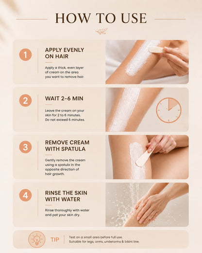 Gluvara Painless Hair Removal Cream