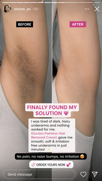 Gluvara Painless Hair Removal Cream