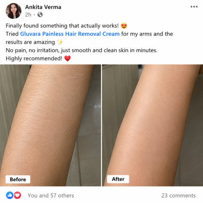 Gluvara Painless Hair Removal Cream