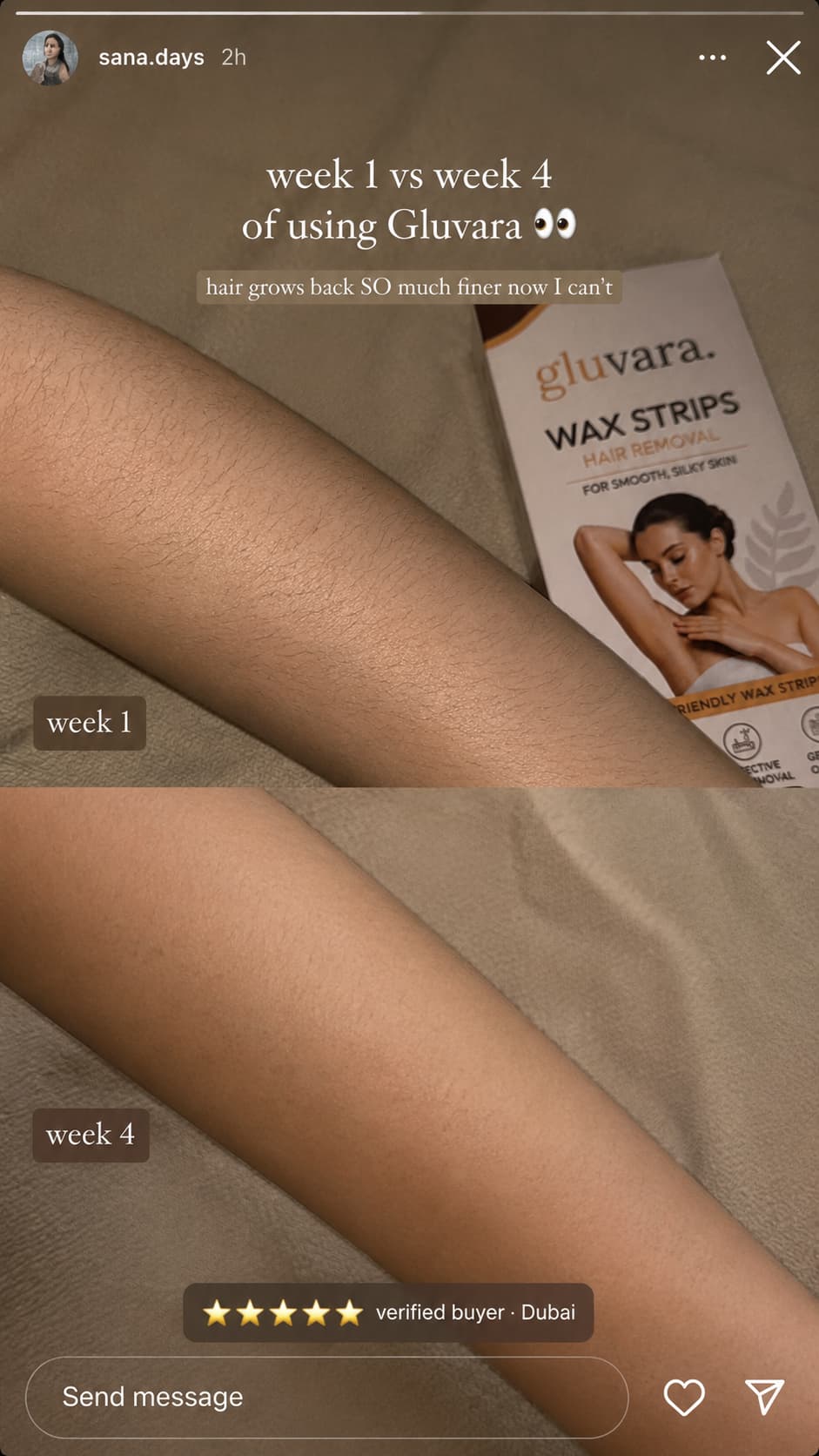 Gluvara Ready-to-Use Wax Strips