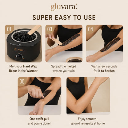 Gluvara Easy Peel Hard Wax Beans