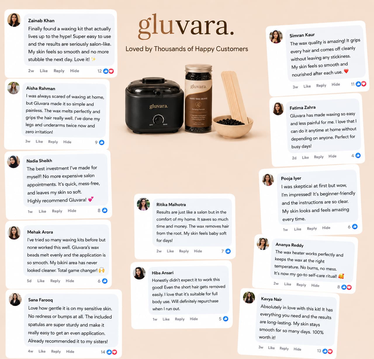 Gluvara Full Body Waxing Kit